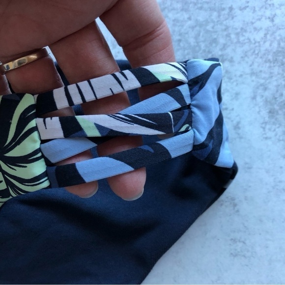 Roxy Beach Classics Hipster Swim Bikini Bottoms Blue Size XL - Picture 4 of 10